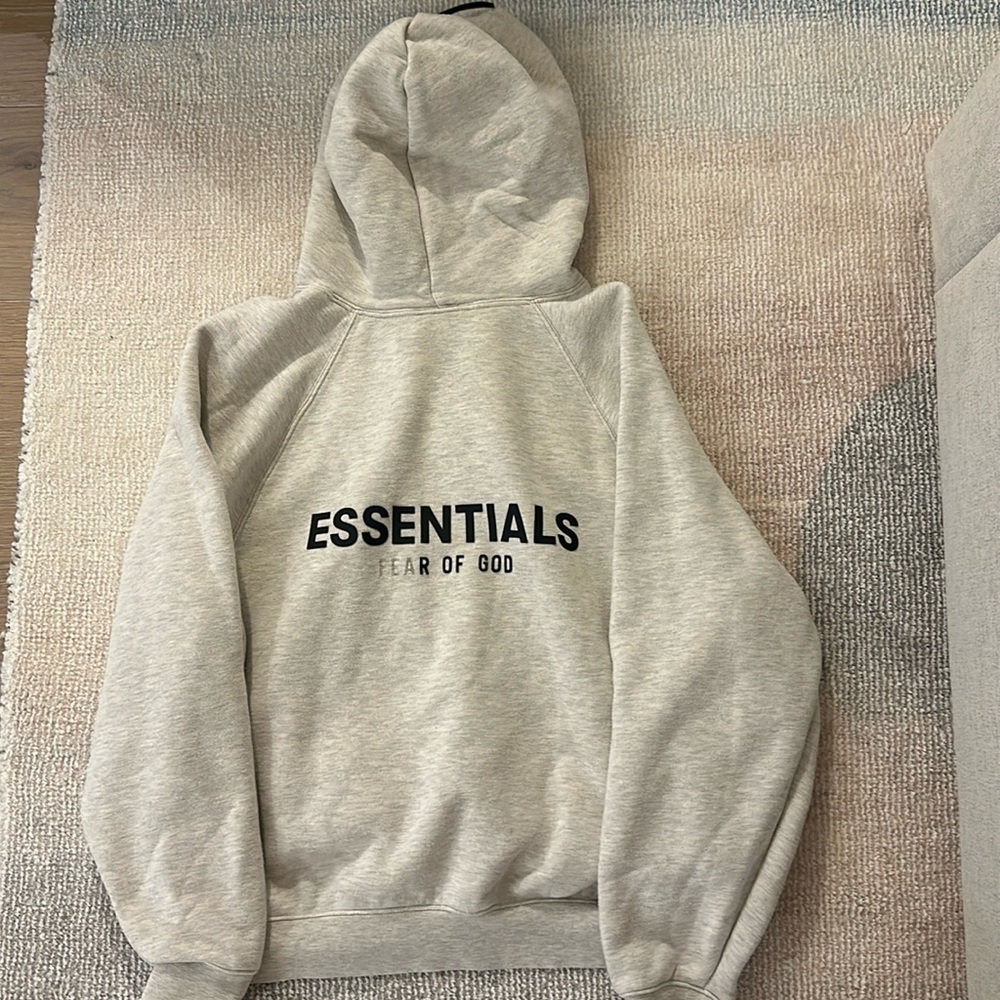 Essentials Hoodie - Grey Hoodie Size S 2021 damaged